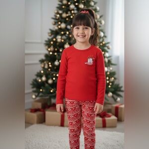 Max & Olivia Little Girls Pajama Set with Scrunchie, 3 Pieces